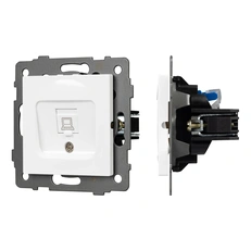 Изображение Механизм компьютерной розетки SCT-MPC1-PL-WH-V (RJ-45, CAT6) (Arlight, -)